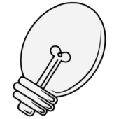Table lamp globe illustration