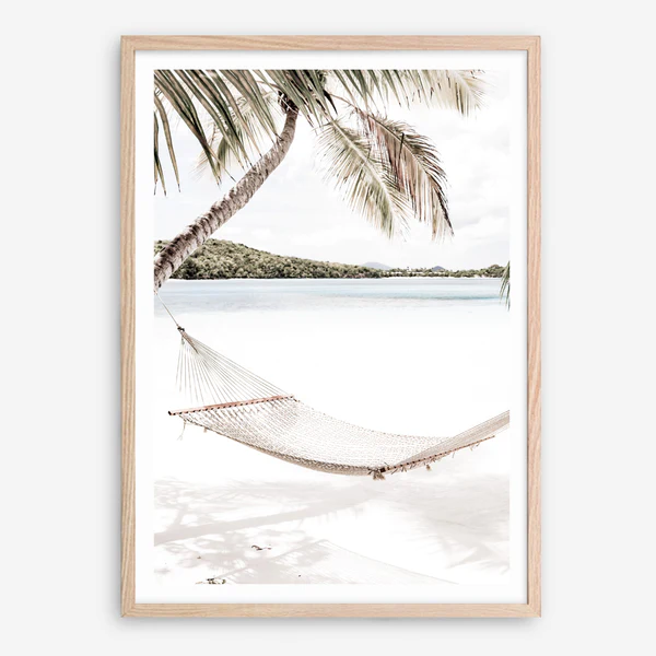 Island getaway wall art