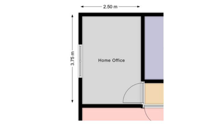 Home office floorplan