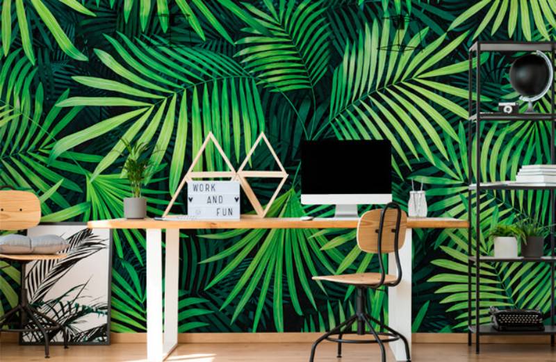 Jungle home office
