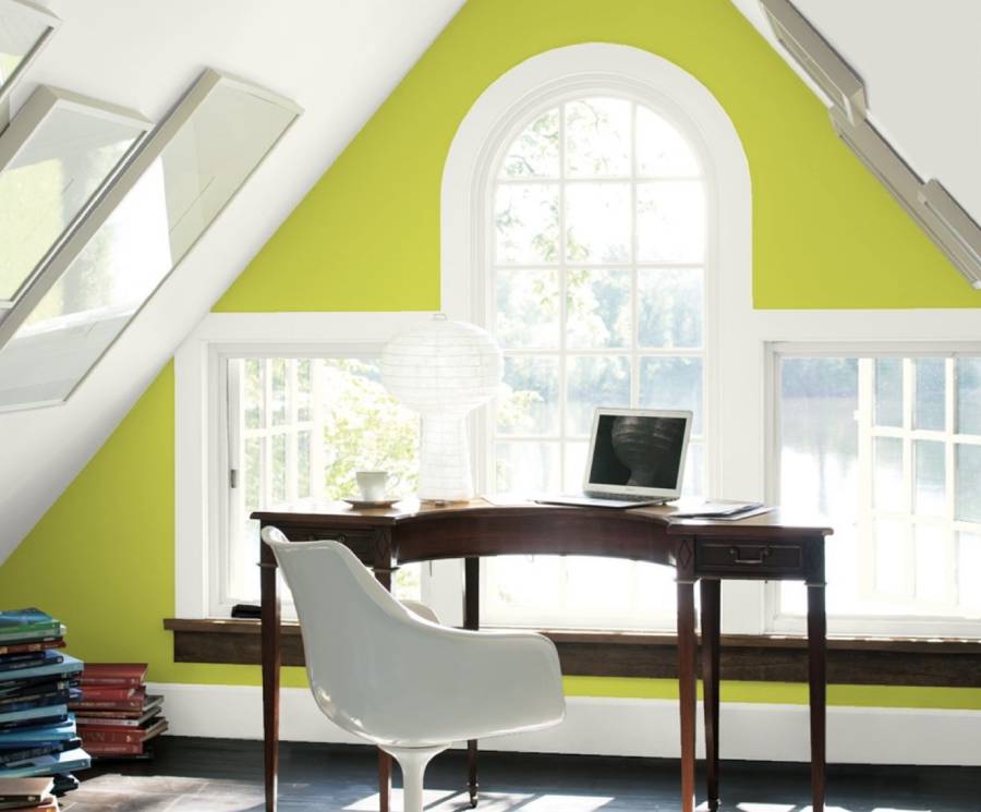 Lime colour office