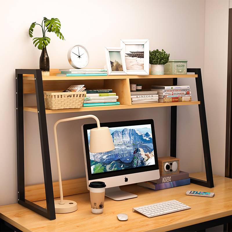 Contemporary office desk hutch