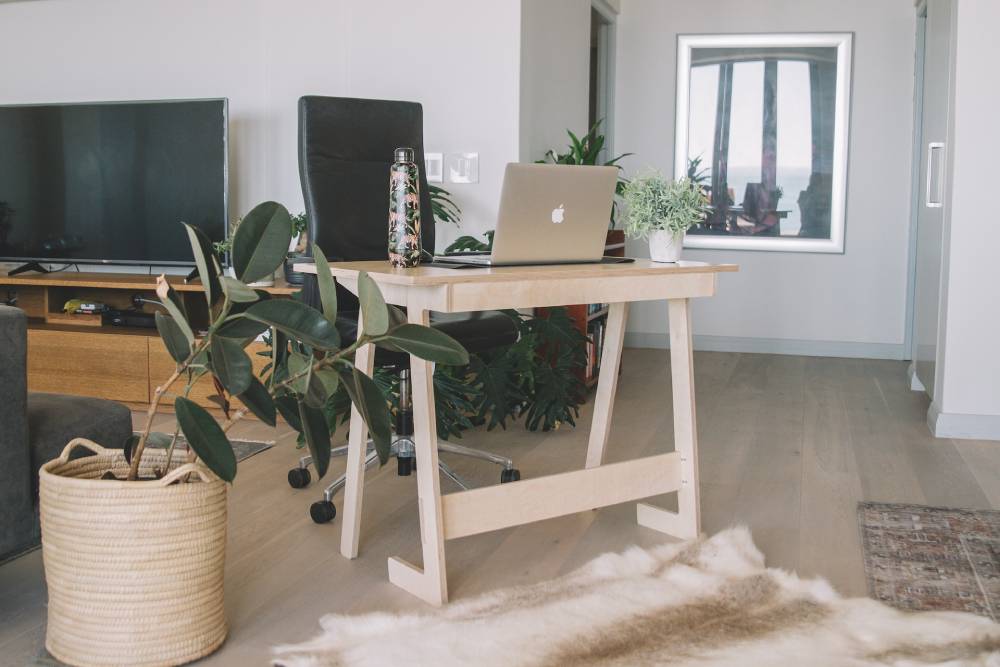 Folding hideaway desk