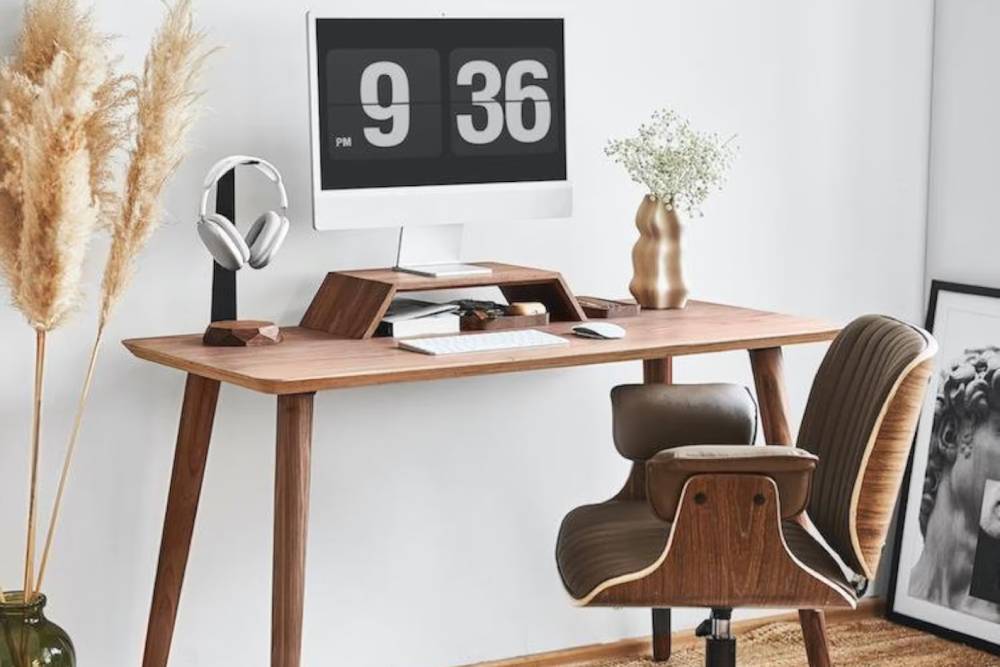 Retro office furniture desk and chair